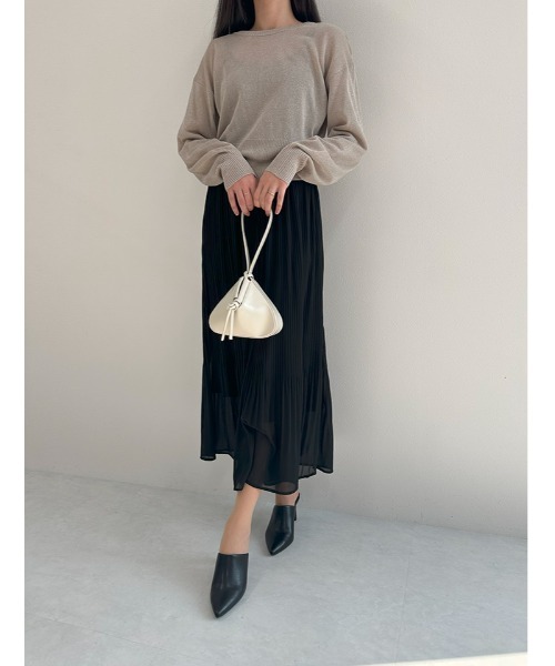 fifth（フィフス）の「前後2wayシアーラメニット（ニット/セーター・レディース・ベージュ/オフホワイト・M）」の17枚目の写真