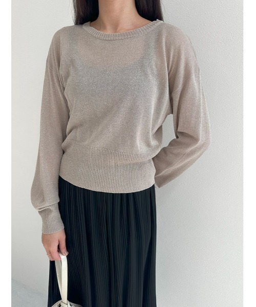 fifth（フィフス）の「前後2wayシアーラメニット（ニット/セーター・レディース・ベージュ/オフホワイト・M）」の18枚目の写真