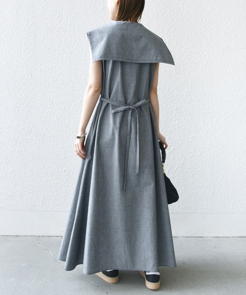 ワンピース Mai ZOZO限定】SHIPS.me:ビッグ カラー フレア ワンピース（ワンピース