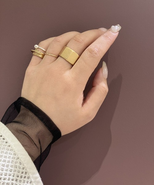 Jouete ピンキーリング ジュエッテゴールドリング ダイヤモンド風