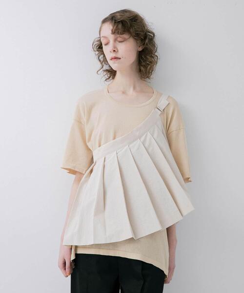 LAATO(ラート)の「pleats wrap fake skirt(スカート・レディース・オフホワイト/ブラウン・FREE)」の22枚目の写真