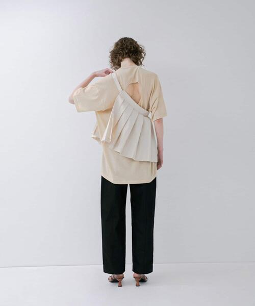 LAATO(ラート)の「pleats wrap fake skirt(スカート・レディース・オフホワイト/ブラウン・FREE)」の20枚目の写真