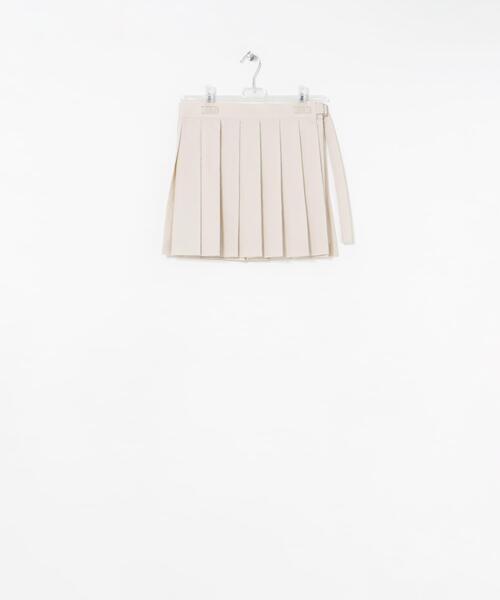 LAATO(ラート)の「pleats wrap fake skirt(スカート・レディース・オフホワイト/ブラウン・FREE)」の17枚目の写真
