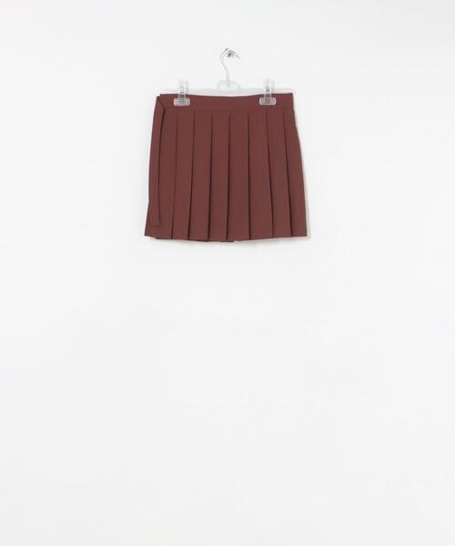 LAATO(ラート)の「pleats wrap fake skirt(スカート・レディース・オフホワイト/ブラウン・FREE)」の6枚目の写真