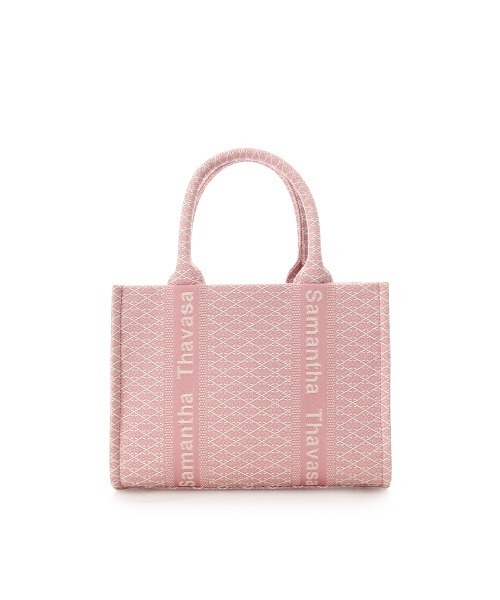 Samantha Thavasa（サマンサタバサ）の「[Newカラー]ステッチワークジャガード ハンドバッグ（ハンドバッグ・レディース・ピンク/ブラック・FREE）」の9枚目の写真