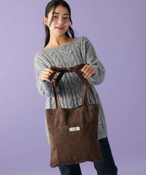 tiny tiny（ティニーティニー）の「リボンハンドルトートバッグ[tiny tiny(ティニーティニー)]（トートバッグ・レディース・ブラック/ライトブルー/グレー/その他1/その他2/その他3/ラベンダー/ホワイト/レッド/キャメル/レッド系その他/その他4/ホワイト系その他/ピンク/ブラウン系その他/ブラック系その他/ブルー/レッド系その他2/ピンク系/ミント/ブラック系その他2/レッド系その他3/ホワイト系その他2/ブルー系その他/イエロー系その他/レオパード・0）」の9枚目の写真