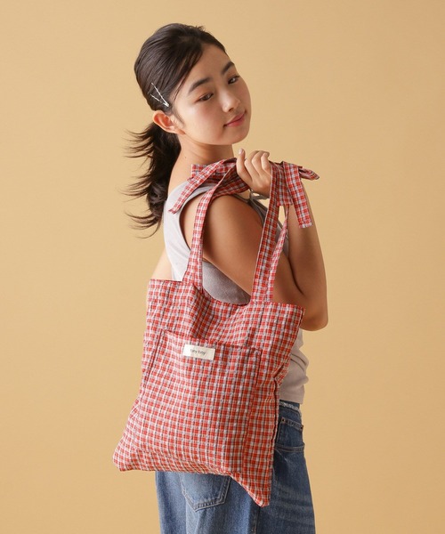 tiny tiny（ティニーティニー）の「リボンハンドルトートバッグ[tiny tiny(ティニーティニー)]（トートバッグ・レディース・ブラック/ライトブルー/グレー/その他1/その他2/その他3/ラベンダー/ホワイト/レッド/キャメル/レッド系その他/その他4/ホワイト系その他/ピンク/ブラウン系その他/ブラック系その他/ブルー/レッド系その他2/ピンク系/ミント/ブラック系その他2/レッド系その他3/ホワイト系その他2/ブルー系その他/イエロー系その他/レオパード・0）」の20枚目の写真