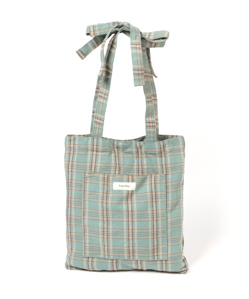 tiny tiny（ティニーティニー）の「リボンハンドルトートバッグ[tiny tiny(ティニーティニー)]（トートバッグ・レディース・ブラック/ライトブルー/グレー/その他1/その他2/その他3/ラベンダー/ホワイト/レッド/キャメル/レッド系その他/その他4/ホワイト系その他/ピンク/ブラウン系その他/ブラック系その他/ブルー/レッド系その他2/ピンク系/ミント/ブラック系その他2/レッド系その他3/ホワイト系その他2/ブルー系その他/イエロー系その他/レオパード・0）」の12枚目の写真