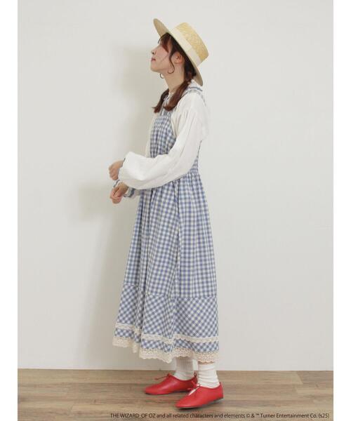 Samansa Mos2（サマンサ モスモス）の「【オズの魔法使】ギンガムワンピース（ワンピース・レディース・ブラック/ブルー・F）」の5枚目の写真