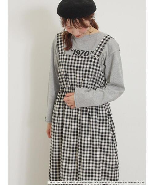 Samansa Mos2（サマンサ モスモス）の「【オズの魔法使】ギンガムワンピース（ワンピース・レディース・ブラック/ブルー・F）」の11枚目の写真