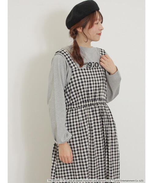 Samansa Mos2（サマンサ モスモス）の「【オズの魔法使】ギンガムワンピース（ワンピース・レディース・ブラック/ブルー・F）」の12枚目の写真