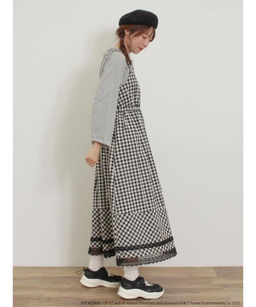 Samansa Mos2（サマンサ モスモス）の「【オズの魔法使】ギンガムワンピース（ワンピース・レディース・ブラック/ブルー・F）」の16枚目の写真