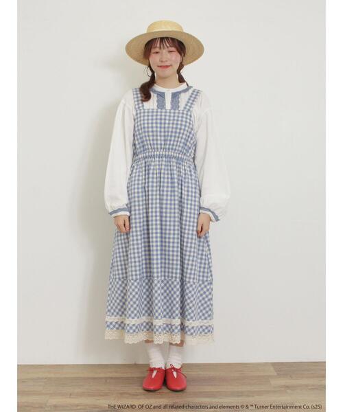 Samansa Mos2（サマンサ モスモス）の「【オズの魔法使】ギンガムワンピース（ワンピース・レディース・ブラック/ブルー・F）」の19枚目の写真