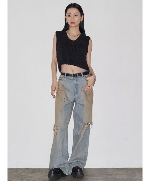 VEQUM(VEQUM)の「【VEQUM】SQUARE LEATHER BELT(ベルト・レディース・ブラック・FREE)」の4枚目の写真