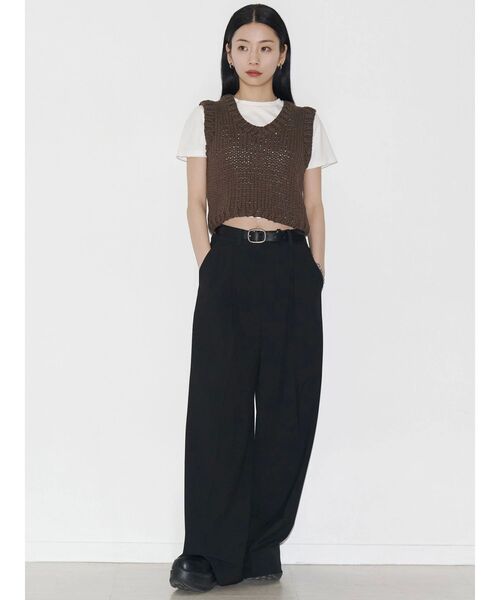 VEQUM(VEQUM)の「【VEQUM】SQUARE LEATHER BELT(ベルト・レディース・ブラック・FREE)」の5枚目の写真