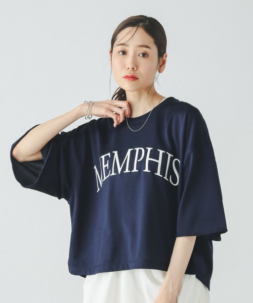 セール】乾きやすいスウェットプリント7分袖/289384（Tシャツ