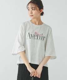 GLOBAL WORK | 乾きやすいスウェットプリント7分袖/289384(Tシャツ/カットソー)