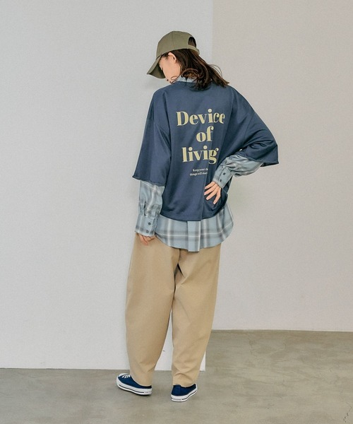 セール】乾きやすいスウェットプリント7分袖/289384（Tシャツ