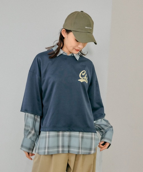 セール】乾きやすいスウェットプリント7分袖/289384（Tシャツ