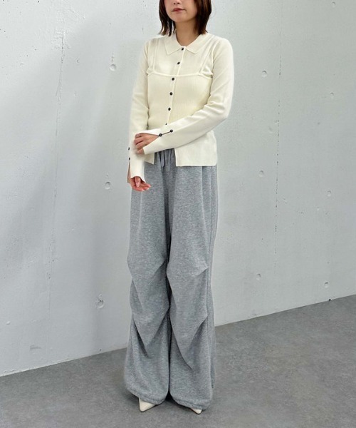 archives（アルシーヴ）の「麻タッチポロニットアンサンブル（アンサンブル・レディース・ピンク/イエロー/グレー/アイボリー・MEDIUM）」の16枚目の写真