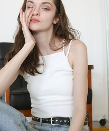 カップ付きアメスリレイヤードキャミ