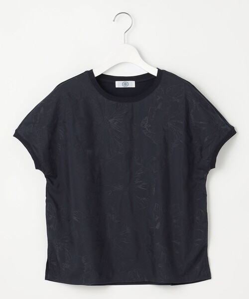 J.PRESS Ladies(J.プレス レディス)の「【洗える】シアーエンブロイダリー カットソー(Tシャツ/カットソー・レディース・ネイビー系/ライトグレー系/アイボリー系・SMALL)」の18枚目の写真