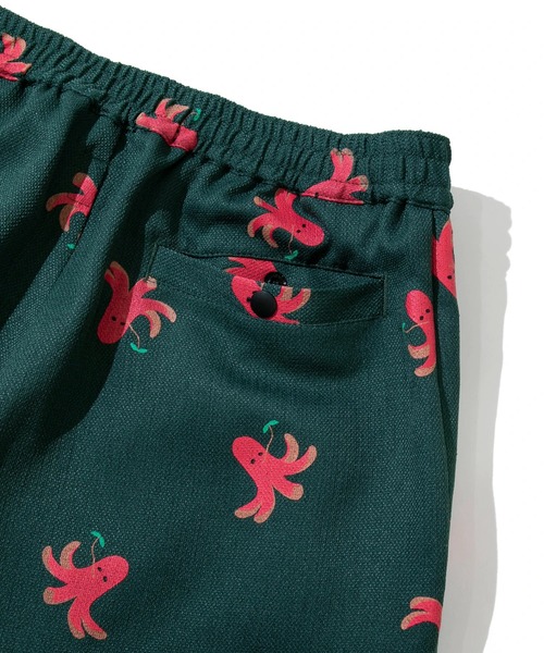 go slow caravan（ゴースローキャラバン）の「ブッチャー総柄プリント イージーアンクルパンツ（その他パンツ・メンズ・グリーン系その他/ブラック・MEDIUM/LARGE/X-LARGE）」の9枚目の写真