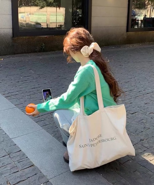 Chiina（チーナ）の「Chiina / クルーネックカラーカーディガン（カーディガン/ボレロ・レディース・ブルー/イエロー/ホワイト/グリーン・FREE）」の7枚目の写真