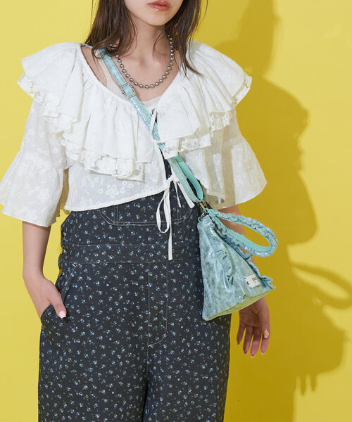 【GRAIN/グレイン】メタリックトライアングル2WAYミニショルダー GRAIN/グレイン】メタリックトライアングル2WAYミニショルダー
