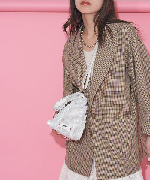 GRAIN(グレイン)の「【GRAIN/グレイン】メタリックトライアングル2WAYミニショルダー(ショルダーバッグ・レディース・ブルー/シルバー/ピンク・FREE)」の12枚目の写真