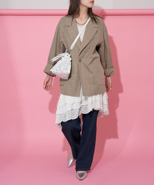 GRAIN(グレイン)の「【GRAIN/グレイン】メタリックトライアングル2WAYミニショルダー(ショルダーバッグ・レディース・ブルー/シルバー/ピンク・FREE)」の16枚目の写真