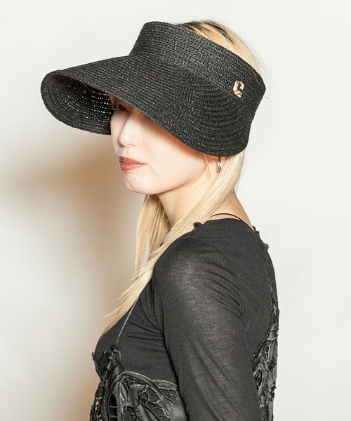 CA4LA(カシラ)の「STROLL4(サンバイザー・レディース・ブラック/ベージュ・ONESIZE)」の10枚目の写真