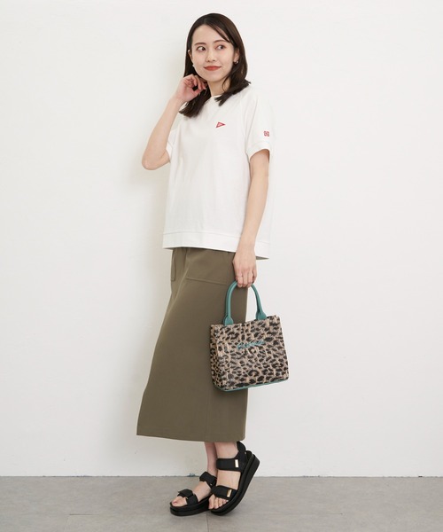ikka（イッカ）の「Healthknit Product ヘルスニットプロダクト ガゼット半袖Tシャツ（Tシャツ/カットソー・レディース・ホワイト/その他1/ブラック/オフホワイト/チャコールグレー/ブルー・M/L/S）」の20枚目の写真