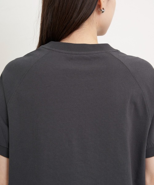 ikka（イッカ）の「Healthknit Product ヘルスニットプロダクト ガゼット半袖Tシャツ（Tシャツ/カットソー・レディース・ホワイト/その他1/ブラック/オフホワイト/チャコールグレー/ブルー・M/L/S）」の9枚目の写真