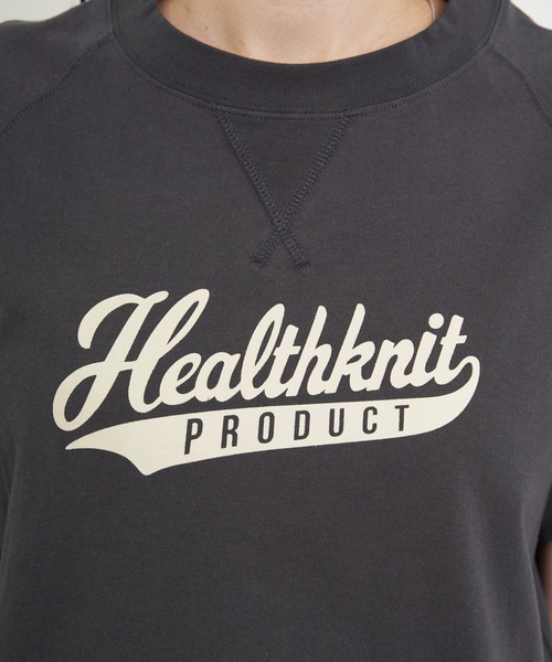 ikka（イッカ）の「Healthknit Product ヘルスニットプロダクト ガゼット半袖Tシャツ（Tシャツ/カットソー・レディース・ホワイト/その他1/ブラック/オフホワイト/チャコールグレー/ブルー・M/L/S）」の10枚目の写真