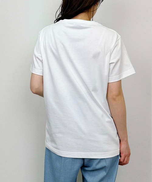 PICCIN PERLA(ピッチンペルラ)の「リボンパールカットソー(Tシャツ/カットソー・レディース・オフホワイト/ブラック・M)」の12枚目の写真