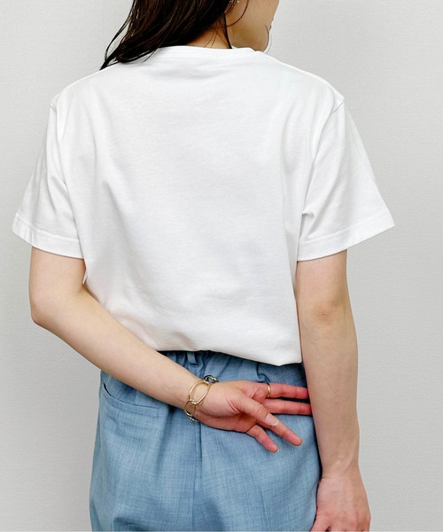 PICCIN PERLA(ピッチンペルラ)の「リボンパールカットソー(Tシャツ/カットソー・レディース・オフホワイト/ブラック・M)」の5枚目の写真