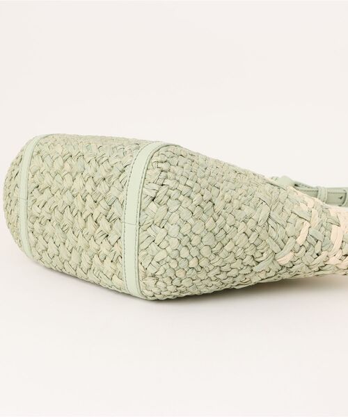 Shalia シャリア ラフィアウーブンバケツバッグ（トートバッグ