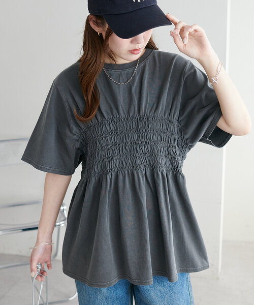 WEB限定ピグメントシャーリングTシャツ（Tシャツ/カットソー