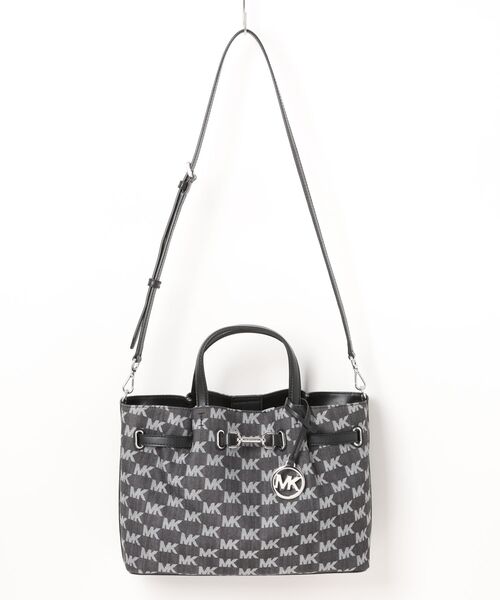 MICHAEL KORS(マイケルコース)の「CARSON センタージップ サッチェル ミディアム - MKシグネチャー(ハンドバッグ・レディース・ブラック・FREE)」の7枚目の写真
