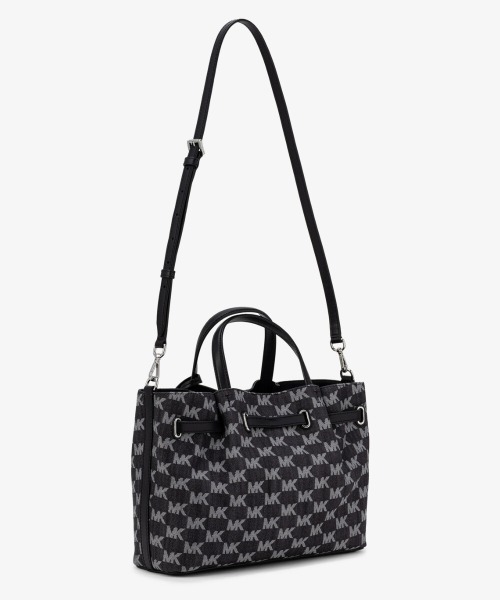MICHAEL KORS(マイケルコース)の「CARSON センタージップ サッチェル ミディアム - MKシグネチャー(ハンドバッグ・レディース・ブラック・FREE)」の6枚目の写真
