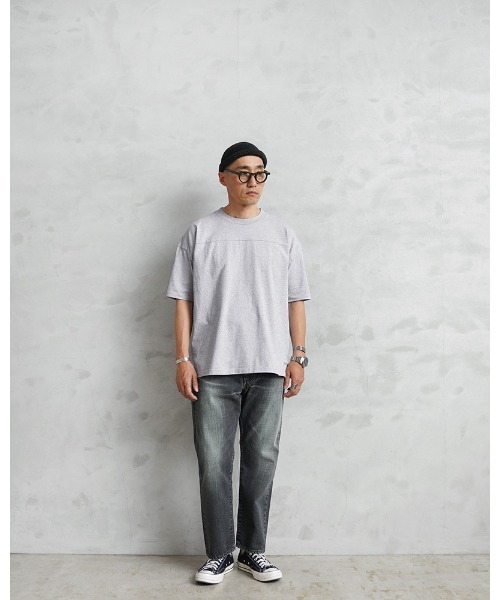 WAIPER.inc(ワイパーインク)の「Goodwear グッドウェア 2W7-15203 USAコットン S/S フットボール Tシャツ BIG(Tシャツ/カットソー・メンズ・ネイビー/ホワイト/ブラック/杢グレー・S/M/L/XL)」の6枚目の写真
