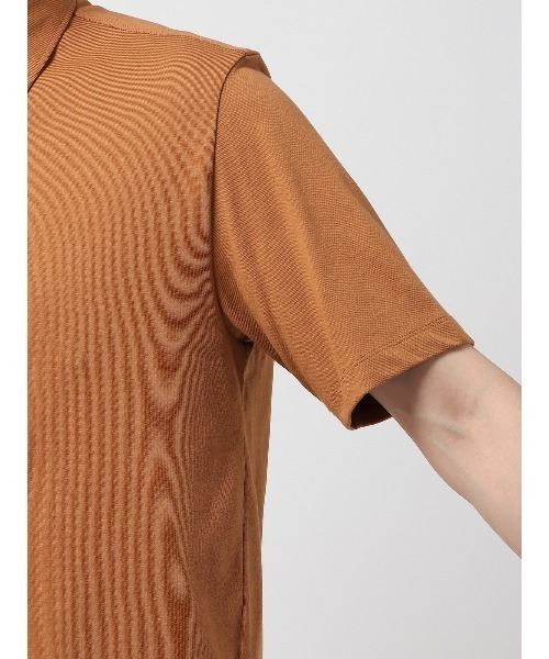 SUIT SQUARE(スーツスクエア)の「オフィT ポロシャツ 半袖 ウォッシャブル プレーティング天竺(ポロシャツ・メンズ・ネイビー系/ブラウン系/ブラック系/ホワイト系/グレー系・L/LL/3L/S/M)」の18枚目の写真