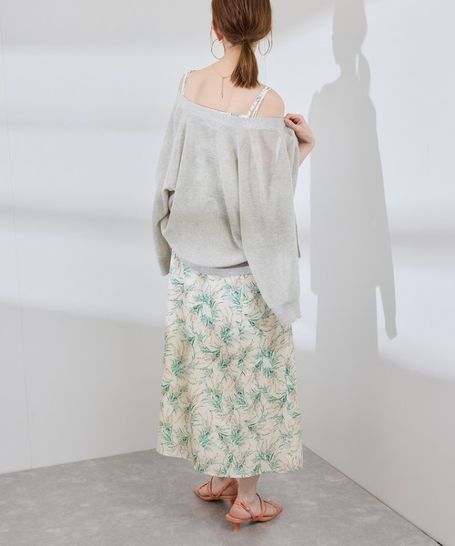 ROPE' PICNIC（ロペピクニック）の「【前後2WAY】ガーデンフラワーキャミワンピース/リンクコーデ（ワンピース・レディース・ブラック系その他/ホワイト系その他・38）」の19枚目の写真