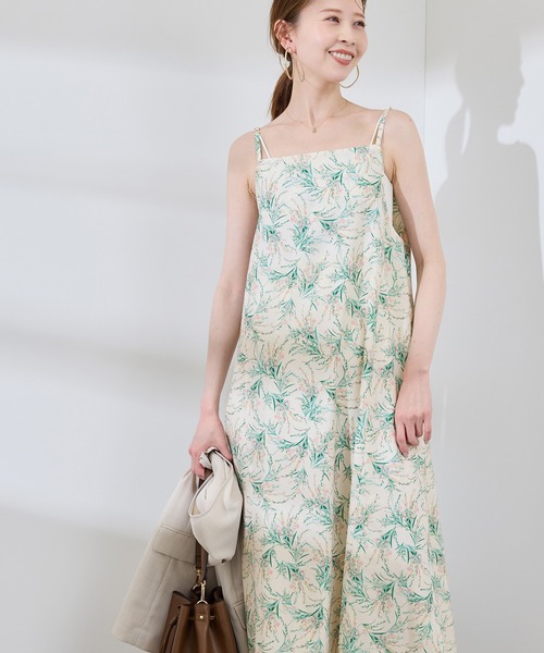 ROPE' PICNIC（ロペピクニック）の「【前後2WAY】ガーデンフラワーキャミワンピース/リンクコーデ（ワンピース・レディース・ブラック系その他/ホワイト系その他・38）」の14枚目の写真