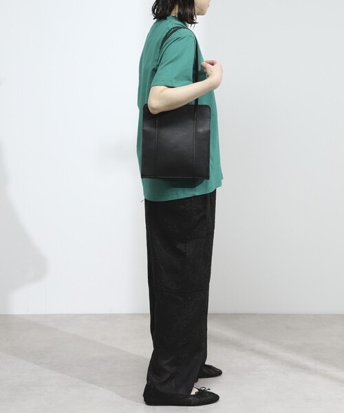 Firsthand（ファーストハンド）の「Firsthand/ファーストハンド オーガニックコットン ハート ロゴ刺繍Tシャツ / クルーネック ワンポイントロゴ 刺繍半袖Tシャツ（Tシャツ/カットソー・レディース・ブラック/ホワイト/ネイビー/グリーン・FREE）」の8枚目の写真