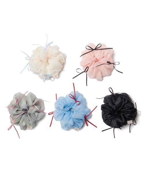 セール】RIBBON ORGANZA SCRUNCHIE（シュシュ）｜clor（クロル
