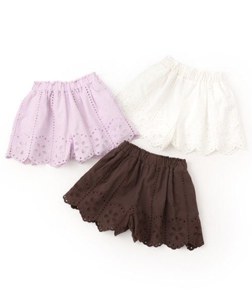 petit main（プティマイン）の「【リンク】レースキュロット(キッズ)（その他パンツ・キッズ・オフホワイト/ダークブラウン/ラベンダー・90cm/130cm/100cm/80ｃｍ/120cm/110cm）」の13枚目の写真