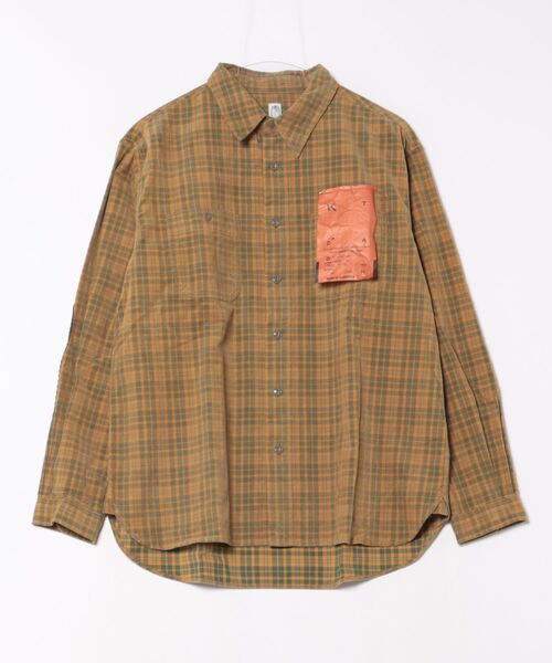 ARCHIVER(アーカイバ)の「【Ca】【it】【KATO(カトー)】232 エルボーパッチシャツ(シャツ/ブラウス・メンズ・イエロー・M)」の1枚目の写真