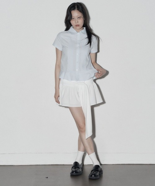 Midnight Move（ミッドナイトムーブ）の「Midnight Move／WINGスカート（スカート・レディース・ホワイト/ブラック/ライトブルー・SMALL）」の4枚目の写真